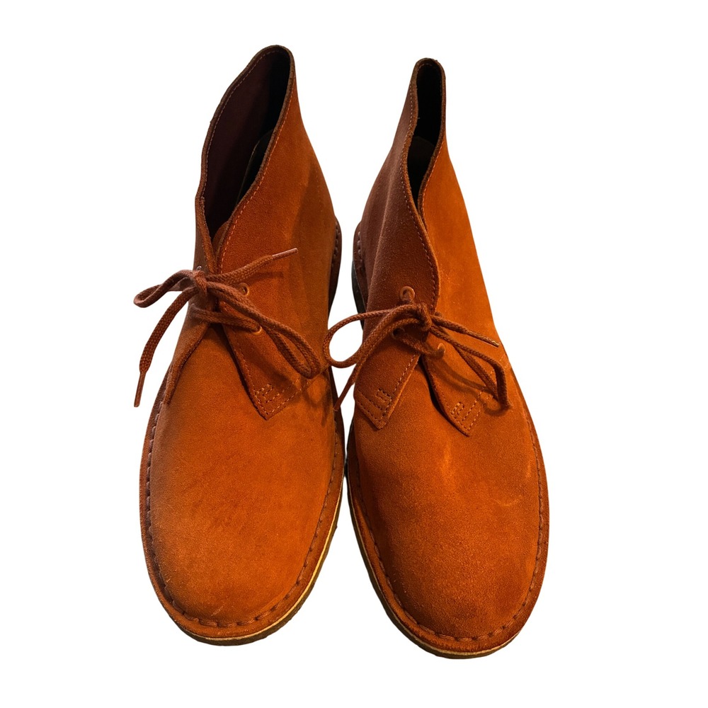 Clarks Originals Desert Boots Burnt Orange Suede Women 10 Charles F Stead
